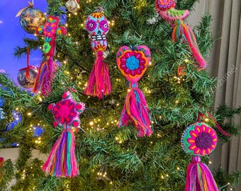 Handmade Christmas ornament set / Mexican Christmas ornaments