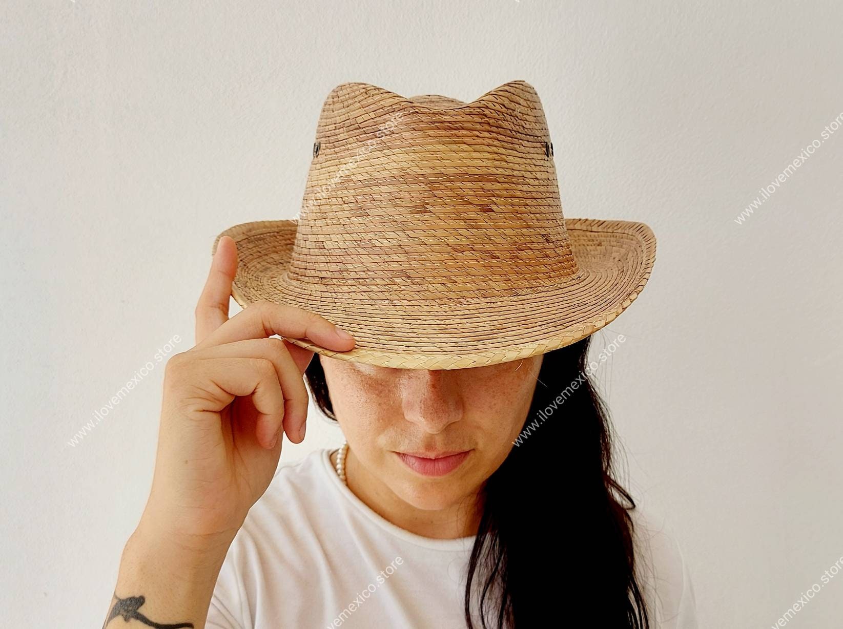 Palm Hat, Big Brim Hat, Flat Brim Hat, Hats for Men, Hats for Women, Fashion Hat, Summer Hat, Beach Hat