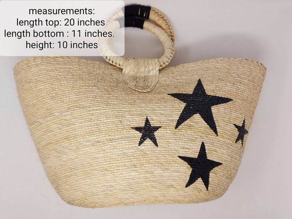 Hand painted straw beach bag outlet