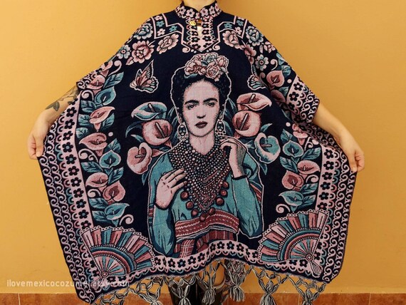 Mexican Traditional Poncho / Frida Kahlo Poncho - Etsy