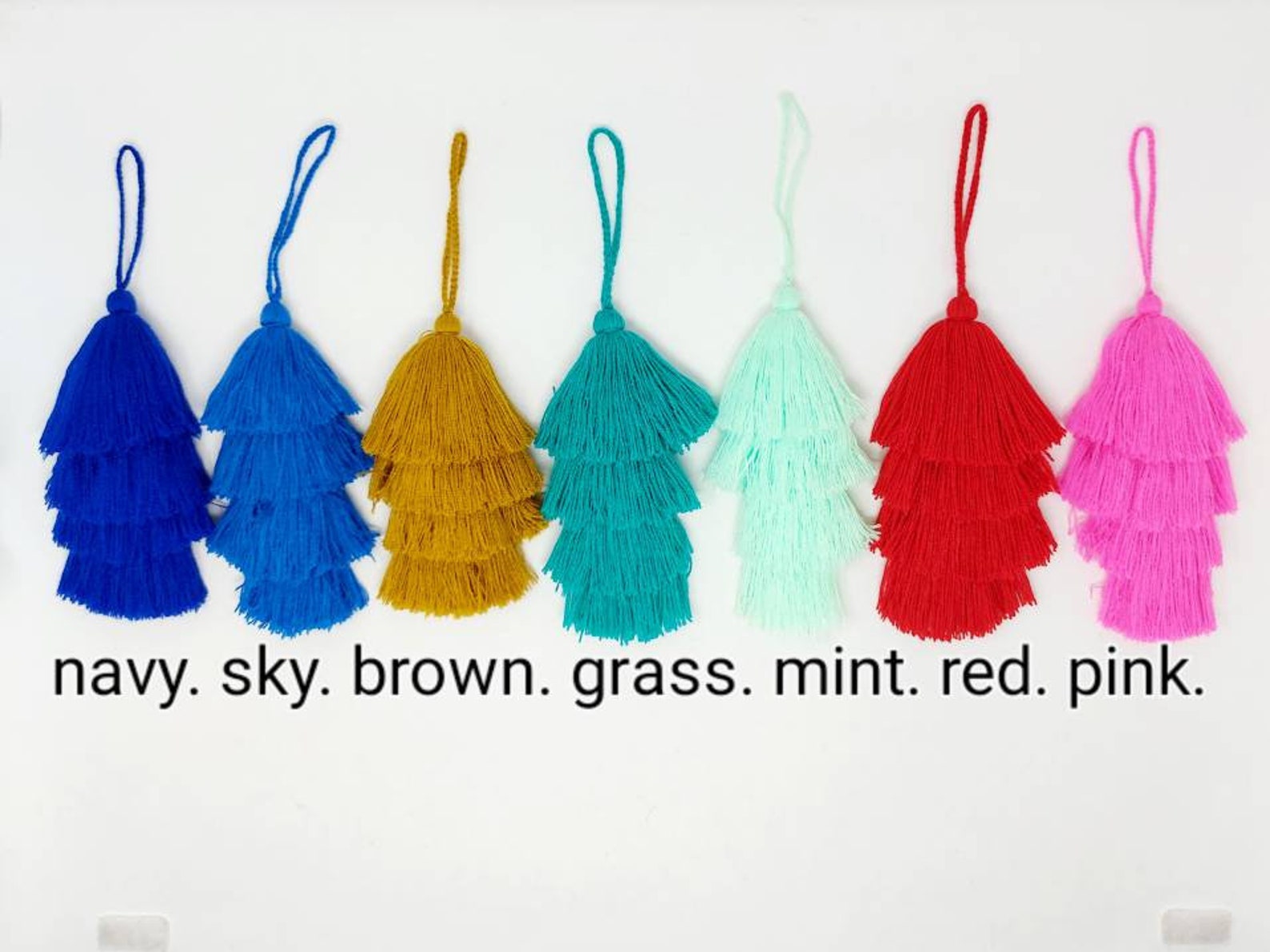 Boho Bag Tassels / Single Color Bag Tassels Etsy