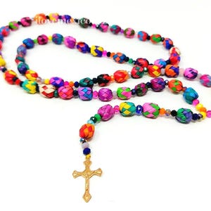 Hand made straw Rosary