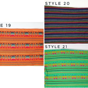 Mexican fabric by the yard / Mexican ethnic fabric / colorful woven fabric / colorful mexican table cloth / mexico fabric image 4