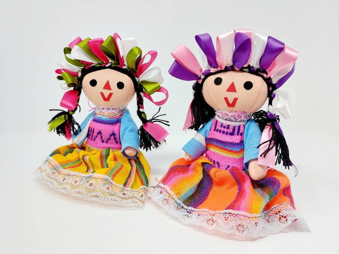 Muñecas étnicas mexicanas / muñeca de trapo hecha a mano rellena / juguetes  de peluche / muñeca maria mexicana hecha a mano / cinco de mayo / juguetes  de lana / juguetes mexicanos -  México