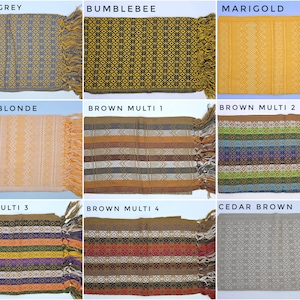 Traditional Mexican Rebozo Shawl - Handwoven Cotton blend Scarf image 4