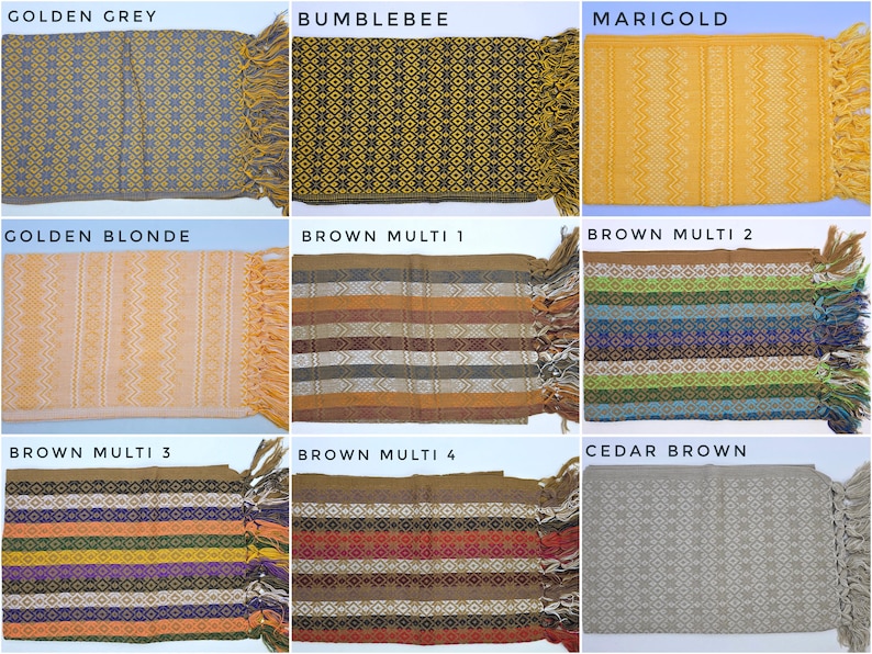 Traditional Mexican Rebozo Shawl - Handwoven Cotton blend Scarf image 4