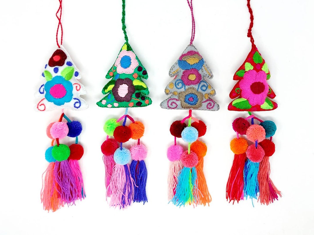 Mexican Christmas Tree Ornament / Hand Made Christmas Decoration