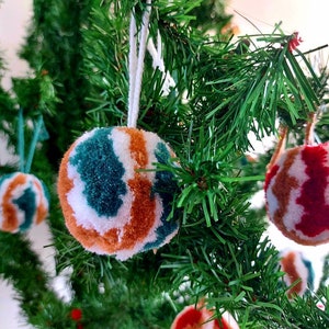 Handmade Felt Christmas Ornament Set: Mexican Holiday Decor