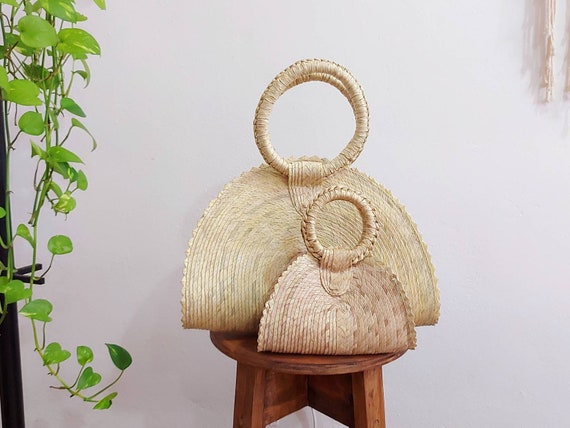 mini straw tote