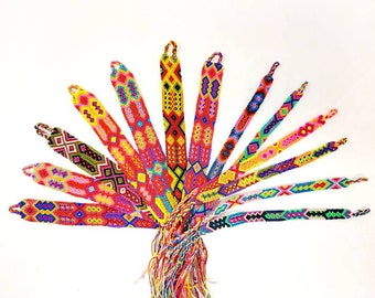 Handmade Mexican Friendship Bracelet: Woven Rainbow Anklet