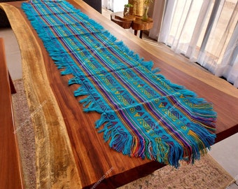 Mexican fabric table runner / cambaya bed runner / Mexican fiesta decor / Mexican zarape home decor / mexican serape runner / serape fabric