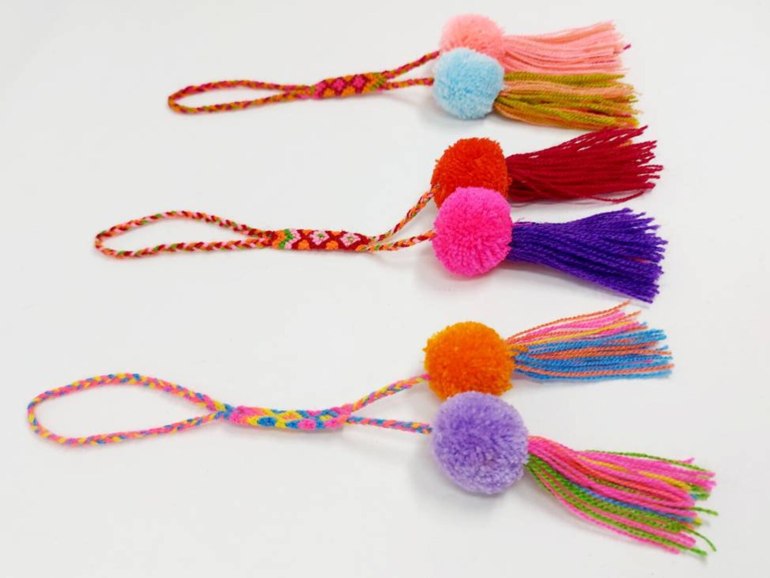 Handmade Multi Colored Boho Bag Tassels / Multi Colored Beach Etsy