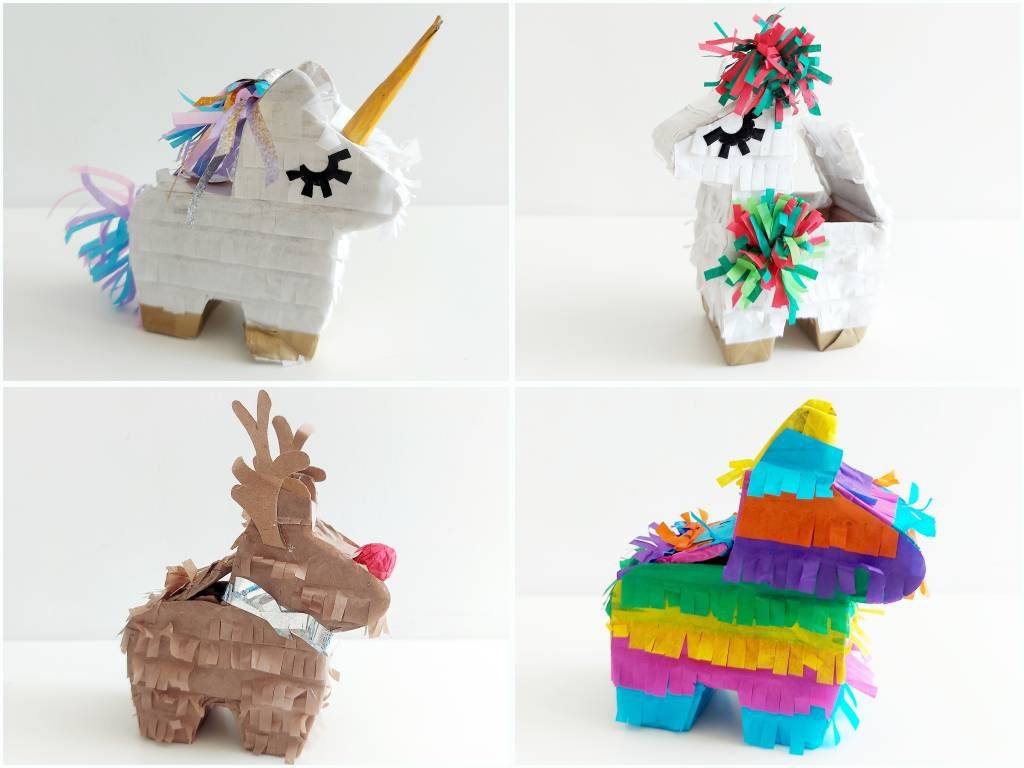 Piñata Unicornio. 6 Piñatas Imprimibles DIY. Formato Tambor. 3 Tamaños. Unicorn  Pinatas DIY. 3 Sizes. 6 Printable pinatas. -  España