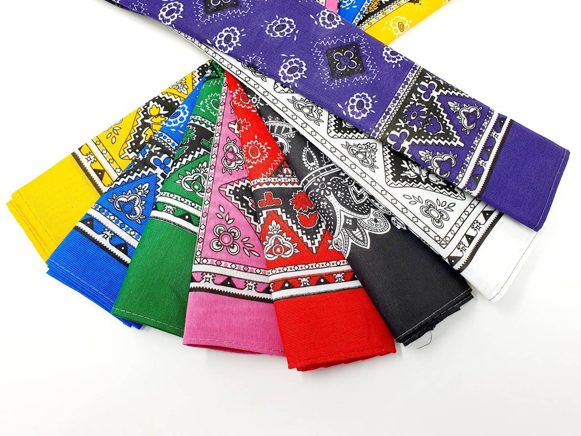 Paisley Bandana / Mexican Bandana / Neckerchief Women / Etsy