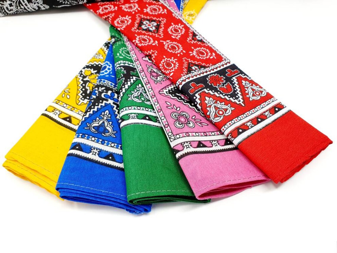 Paisley Bandana / Mexican Bandana / Neckerchief Women / Etsy