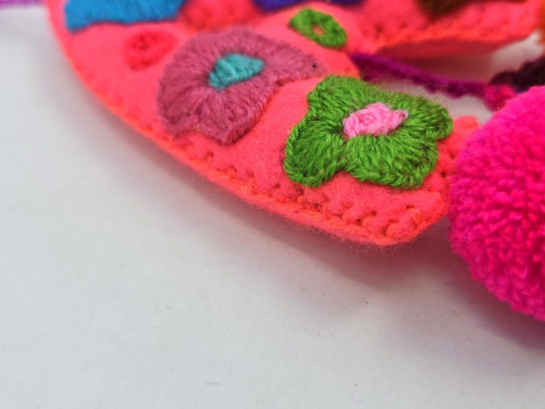 Embroidered Christmas Letter Ornament: Mexican Christmas Decor image 5