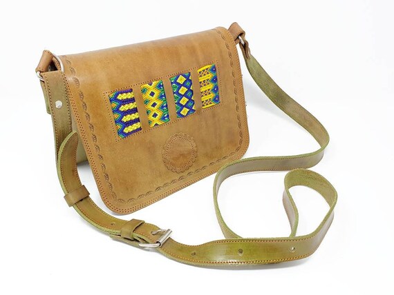 Bolsa de sillín de piel mexicana hecha a mano: bolso de  display picture 2
