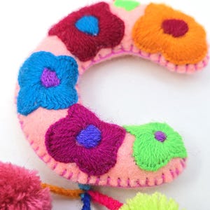 Embroidered Christmas Letter Ornament: Mexican Christmas Decor image 14