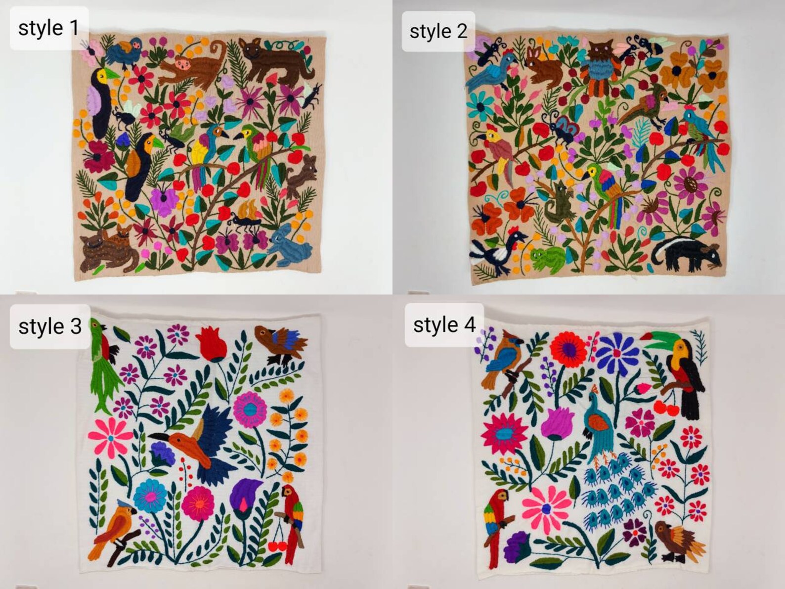 Mexican pillow cases / Embroidered pillow case / colorful Etsy