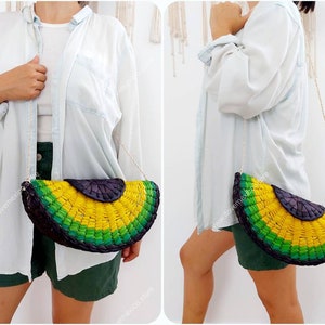 Avocado Slice Palm Leaf Bag: Mexican Woven Purse