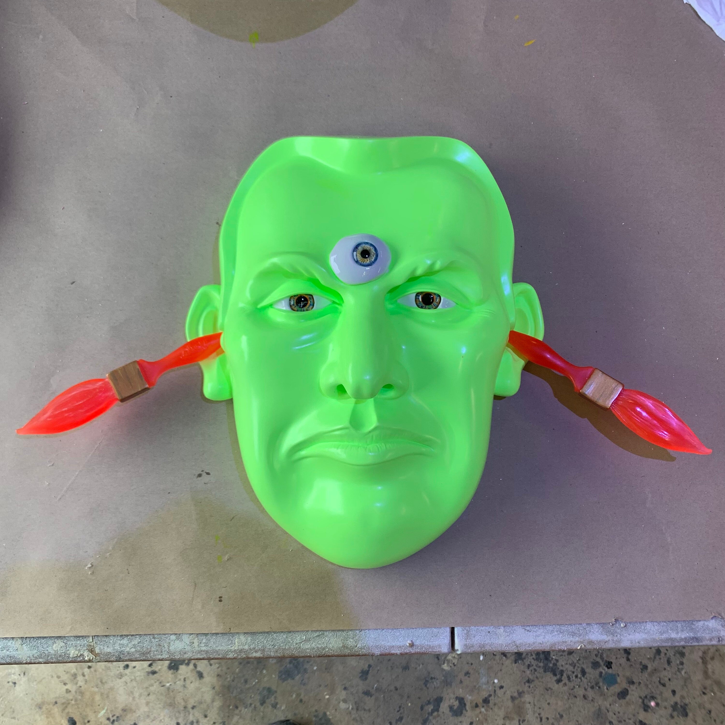 Von Dutch Head Mask Pinstriping Cartoon Sculpture - Etsy