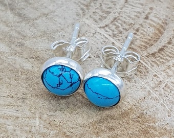 Silber Türkis Ohrstecker