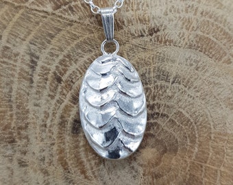 Pangolin Conservation Silver Pendant