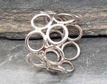 Sterling Silver Circles Ring