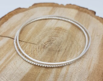 Twist / Square Patterned Bangles