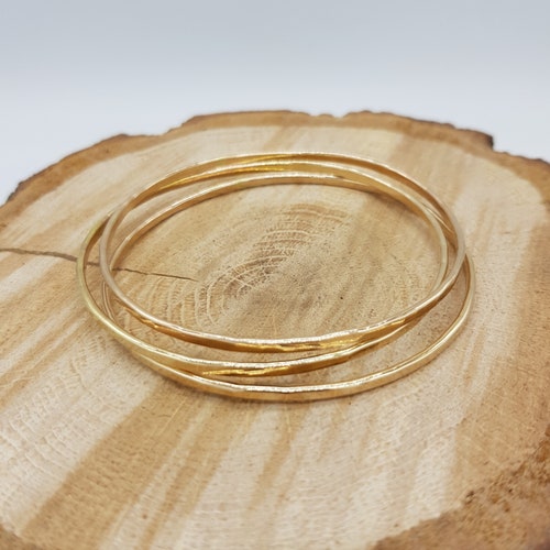 Gold Hammered Cuff 14kt Gold Filled Cuff Thin Gold Cuff Etsy