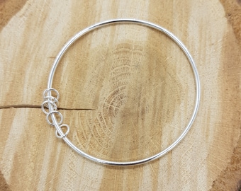 925 Sterling Silber Sentiment Armreif