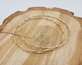 Gold Filled Wave Bangle