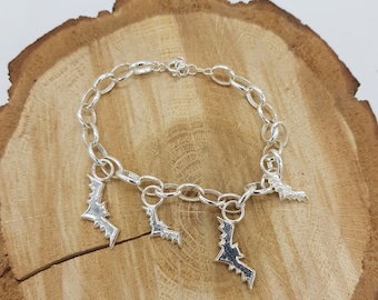 Bracelet chauve-souris en argent sterling