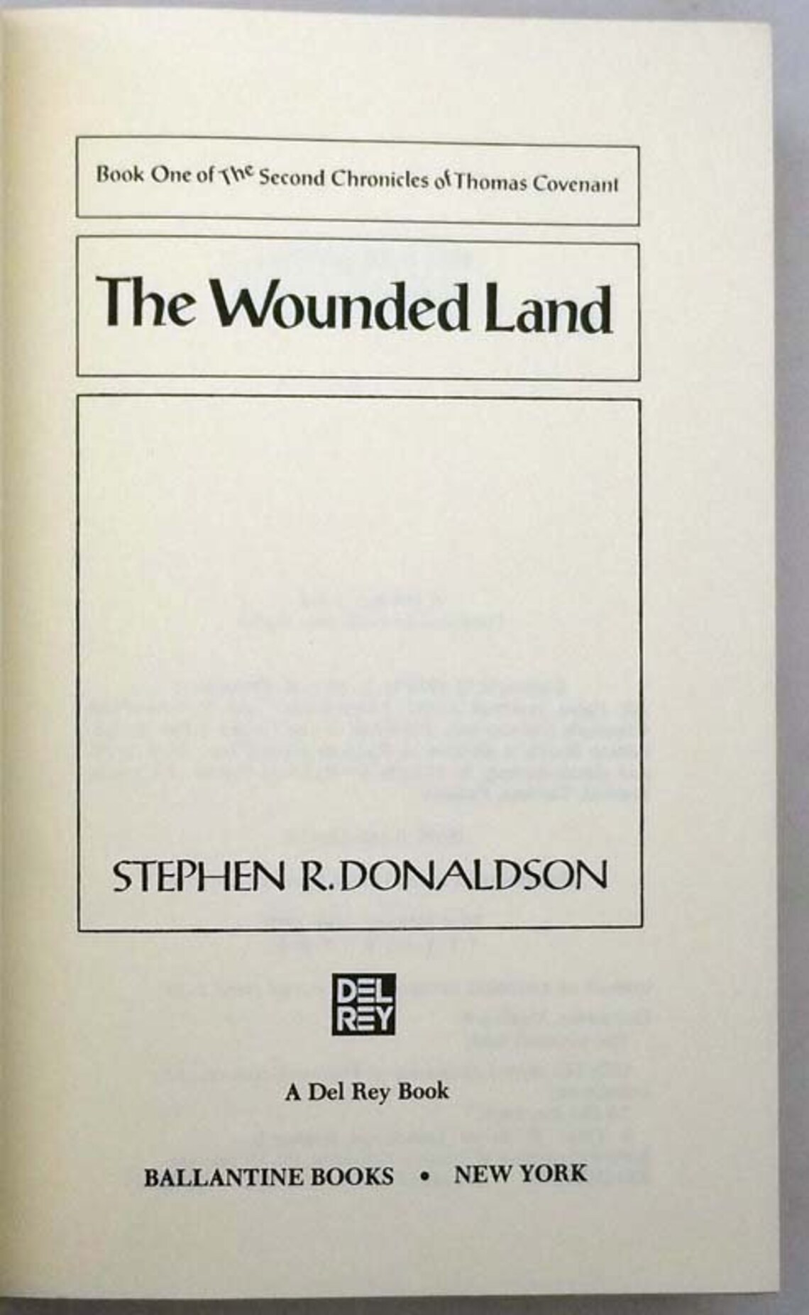 The Wounded Land Stephen R. Donaldson 1980 1st Edition Etsy