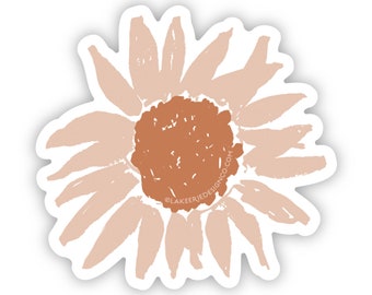 Blush Sunflower - Vinyl Sticker