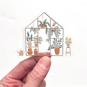 Clear Greenhouse Sticker - Vinyl Sticker