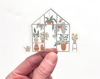 Clear Greenhouse Sticker - Vinyl Sticker