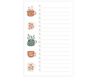 Garden Party Mugs - Lined Notepad