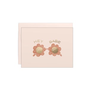 Hey Babe - Sunglasses - Letterpress Card
