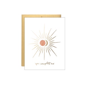 Me Completas - Sun & Moon Celestial - Gold Foil Card