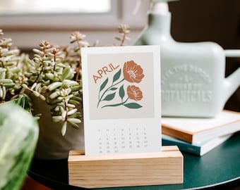 2026 Market Blooms Kalender - Tisch - Mit Ständer
