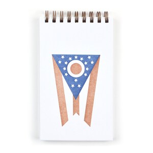 Ohio Flag - Reporter Notebook - Unlined Blank Pages
