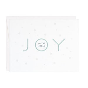 Tarjeta tipografía Joy to the World