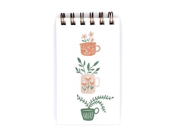 Garden Party Mugs - Reporter Notebook - Unlined Blank Pages