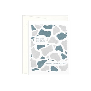 My Dad, My Rock - Happy Father's Day - Carta tipografica