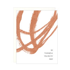 Così grato che tu sia mio padre - Scribble - Fathers Day Letterpress Card