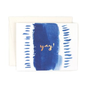 Oui ! Carte Indigo + feuille d'or