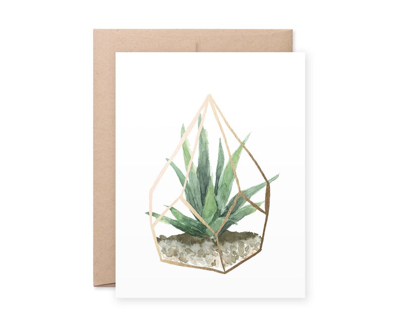 Golden Terrarium Ariana Card