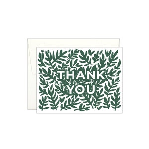 Danke Blätter - Letterpress Karte