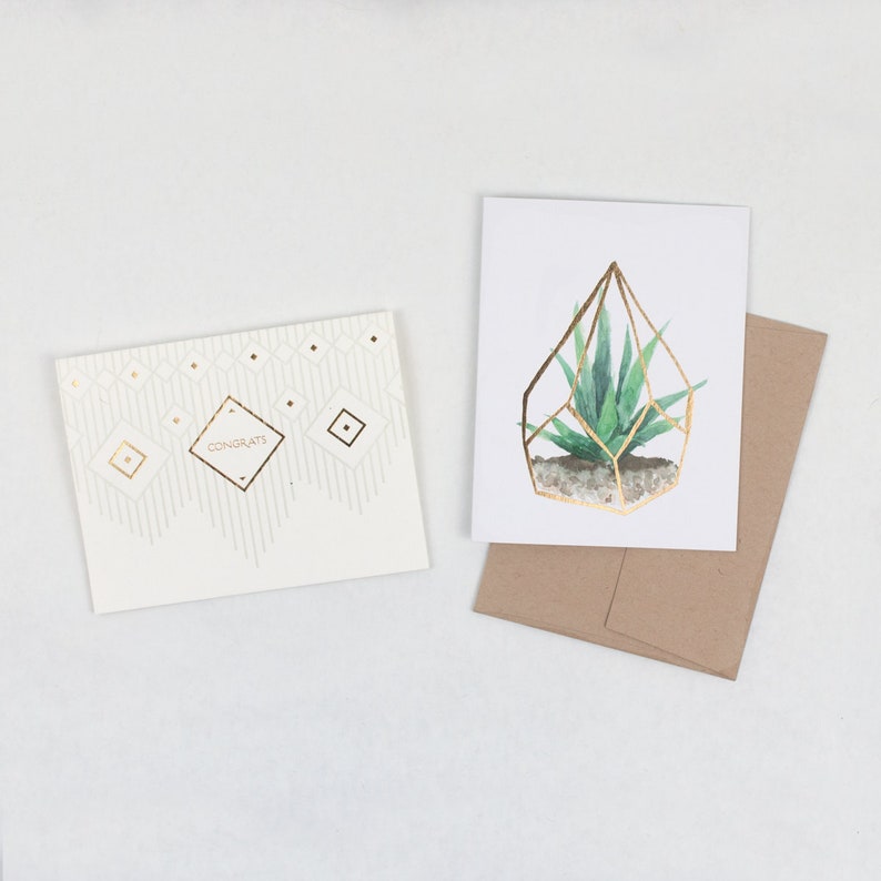 Golden Terrarium Ariana Card